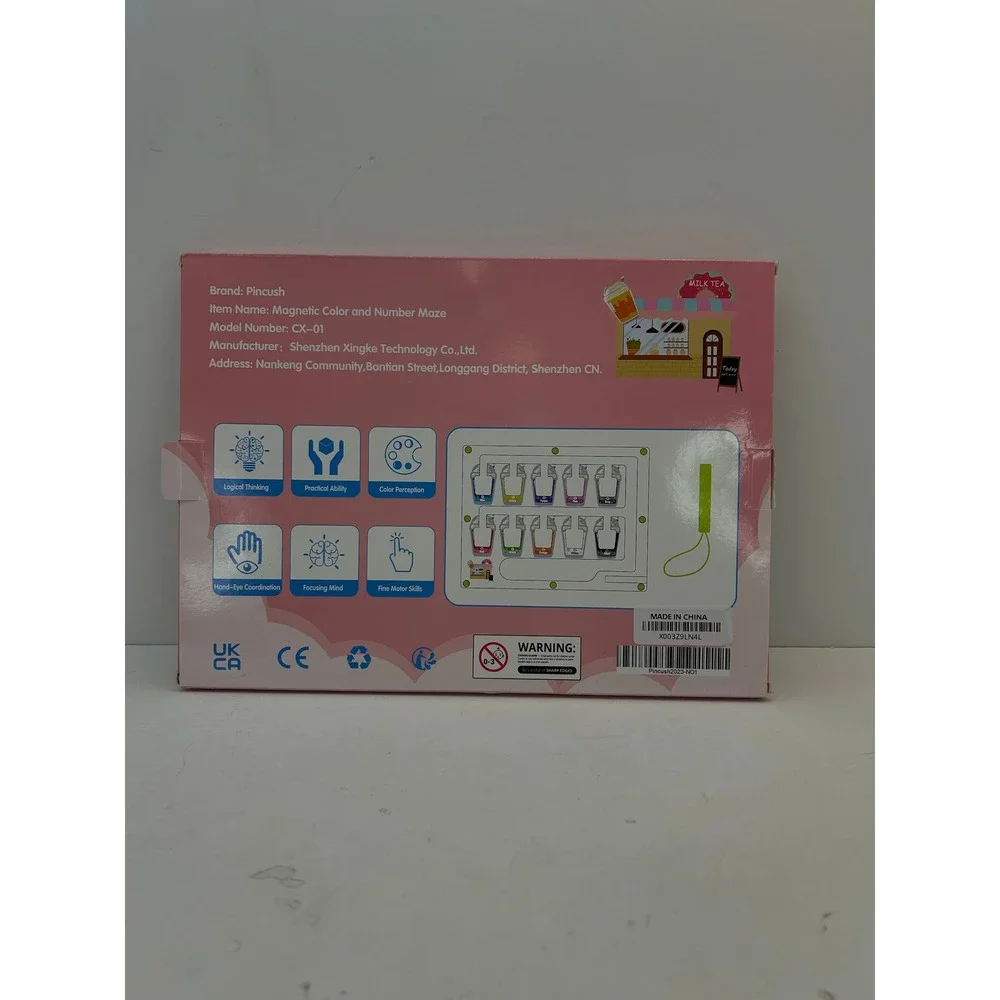 Pincush Magnetic Color and Number Maze Kids One Size Multicolor CX-01